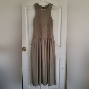 Universal Thread Sleeveless Maxi Dress in Olive Geen, Size Medium, NWT